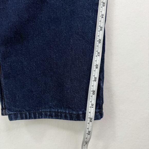 VTG Rockies Dark Wash Denim Jeans Women Sz 24 Inseam 32” High Waist Straight Leg - Picture 11 of 11